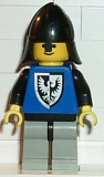 LEGO cas103 Black Falcon - Light Gray Legs with Black Hips, Black Neck-Protector