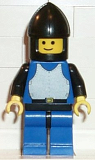 LEGO cas187 Breastplate - Blue with Black Arms, Blue Legs with Black Hips, Black Chin-Guard